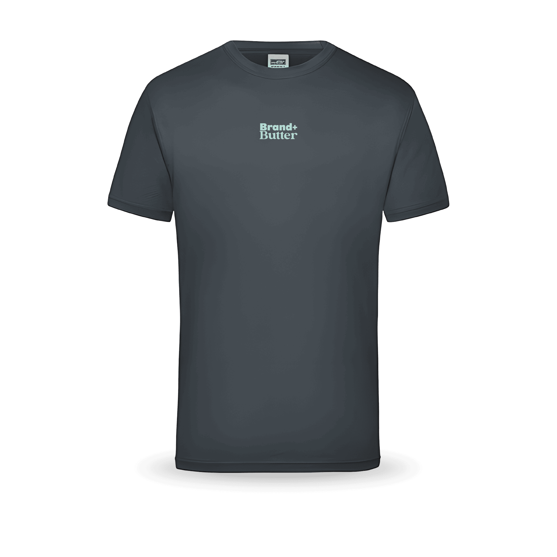 Graues T-Shirt mit Brand+Butter Logo